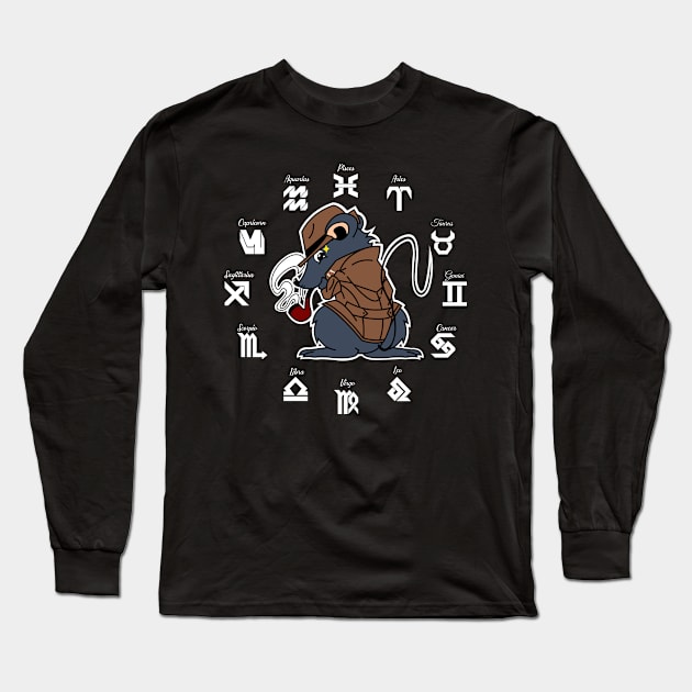 Year of the Rat Chinese Zodiac Animal Long Sleeve T-Shirt by standwithnzy